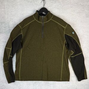 Kuhl Kashmira Men’s Olive Green Half-Zip Jacket